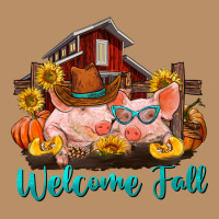 Welcome Fall Pigs Vintage Hoodie | Teevron