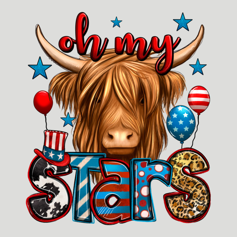 Oh My Stars 4th Of July Shaggy Cow Zipper Hoodie by Jasminsmagicworld | Teevron