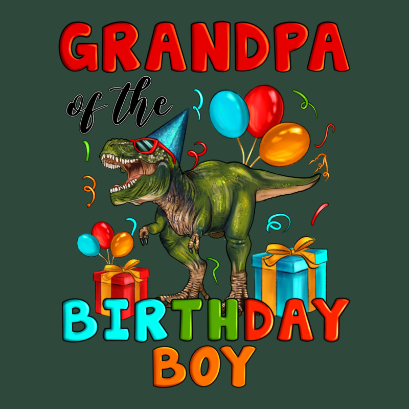 Grandpa Of The Birthday Boy T Rex Zipper Hoodie by Artiststas | Teevron