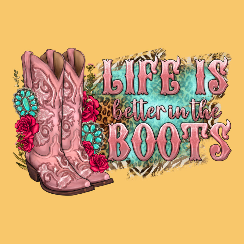 Life Is Better In The Boots Vintage Hoodie by texasbilliewilder | Teevron