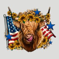 4th Of July Shaggy Cow Leopard Background Zipper Hoodie | Teevron