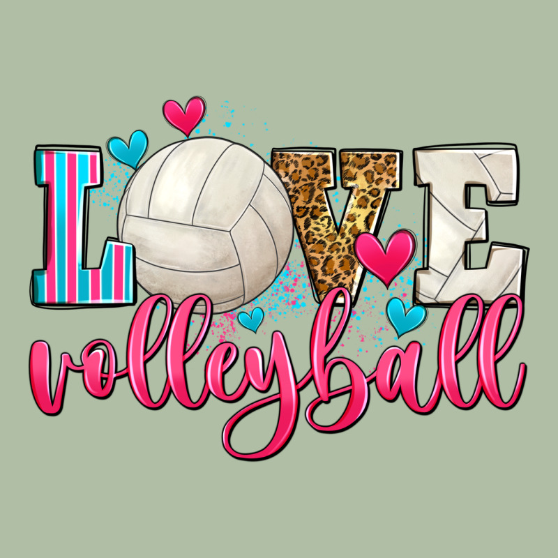 Love Volleyball Urban Heavy Tee by Zillion Design Studio | Teevron