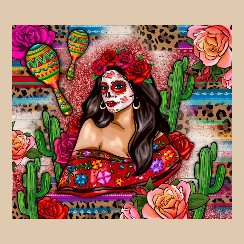Mexico Girl Serape Heavyweight Sweatshirt by Zillion Design Studio | Teevron