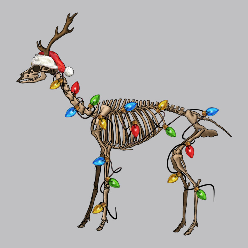 Christmas Deer Skeleton Long Sleeve Tee by FaDigitalArtStudio | Teevron