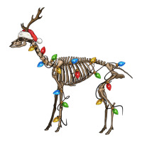 christmas deer skeleton | Teevron