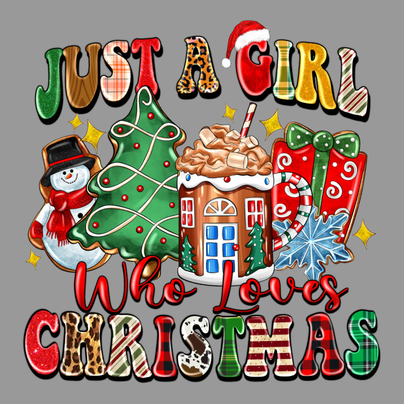 Just A Girl Who Loves Christmas Vintage Hoodie by Zillion Design Studio | Teevron