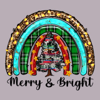 Merry And Bright Rainbow Christmas Vintage Tee | Teevron