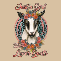 Just A Girl Who Loves Goats Heavyweight Hoodie | Teevron