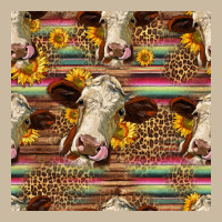 Western Hereford Cattle Seamless Pattern Long Sleeve Tee | Teevron