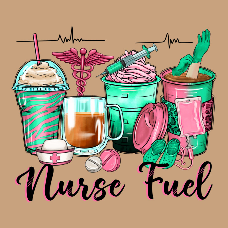 Nurse Fuel Coffee Cups Vintage Tee by Zillion Design Studio | Teevron