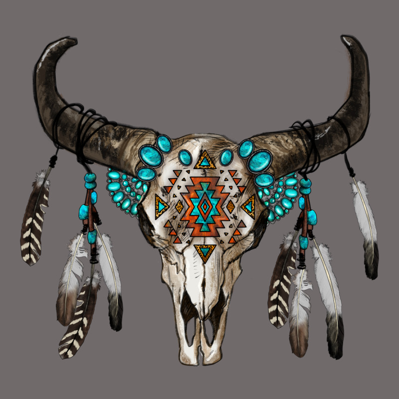 Boho Bull Skull Urban Heavy Tee by RanaPortraitStore | Teevron