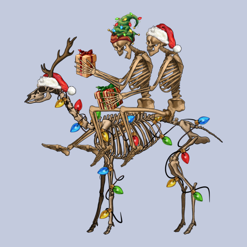 Christmas Deer And Skeletons Long Sleeve Tee by FaDigitalArtStudio | Teevron
