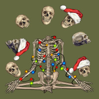 Christmas Human Skeleton And Skulls Long Sleeve Tee | Teevron