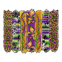Mardi Gras Fleur De Lis Cowhide Serape Leopard Glitter Brushstrokes Premium Tee | Teevron