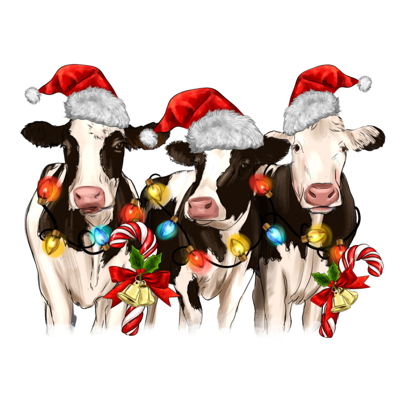 Christmas Three Cows Premium Hoodie by MaliasSmallBusiness | Teevron