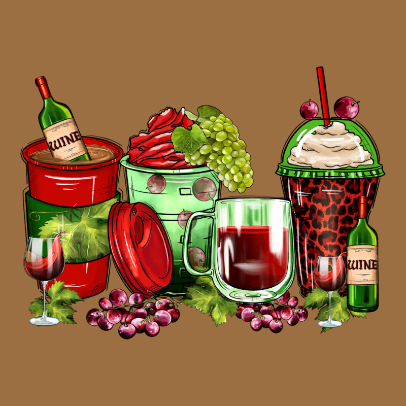 Wine Coffee Cups Vintage Tee by Zillion Design Studio | Teevron