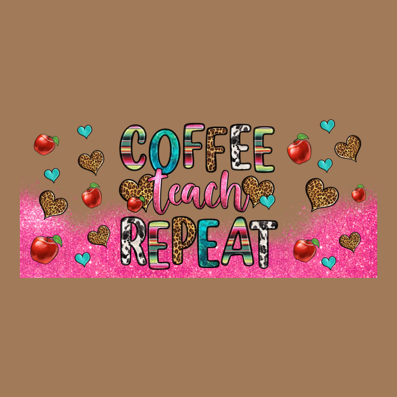 Coffee Teach Repeat Teacher Libbey Glass Classic Tee by HRA Design Shop | Teevron