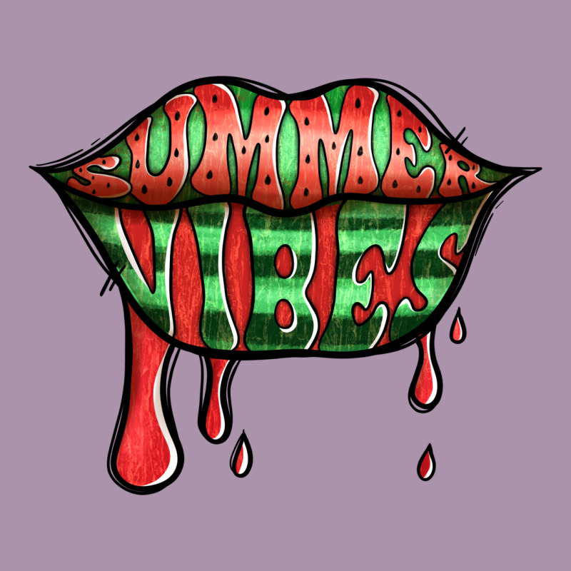 Summer Vibes Watermelon Lips Heavyweight Hoodie by Jasminsmagicworld | Teevron