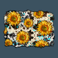 Cowhide Sunflower Pattern Urban Heavy Tee | Teevron