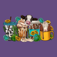 Western Cow Coffee Cup Vintage Hoodie | Teevron