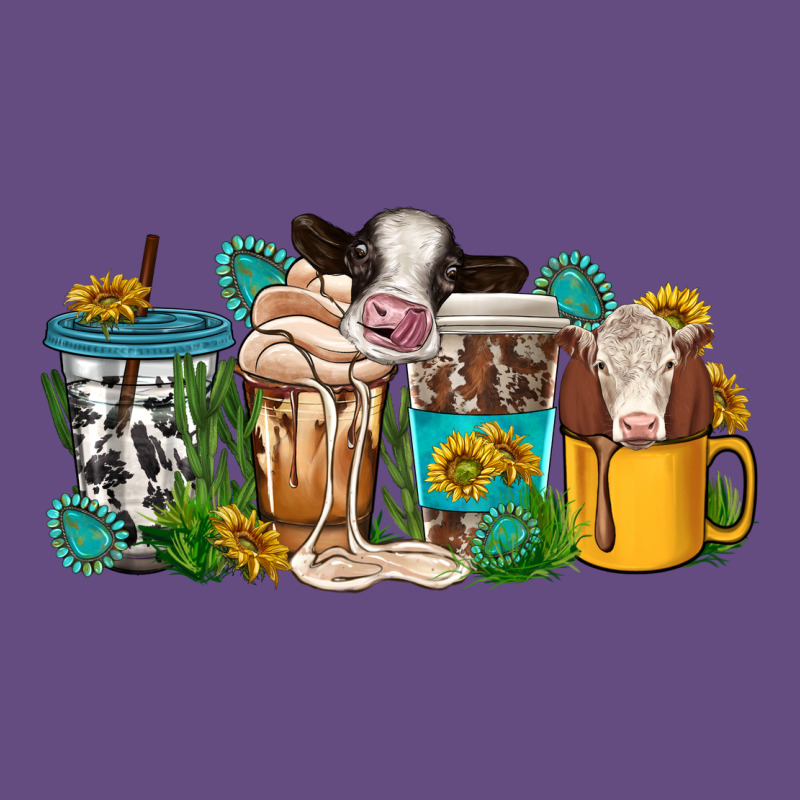 Western Cow Coffee Cup Vintage Hoodie by texasbilliewilder | Teevron