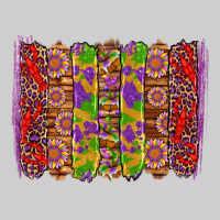 Mardi Gras Crawfish Brushstrokes Premium Tee | Teevron