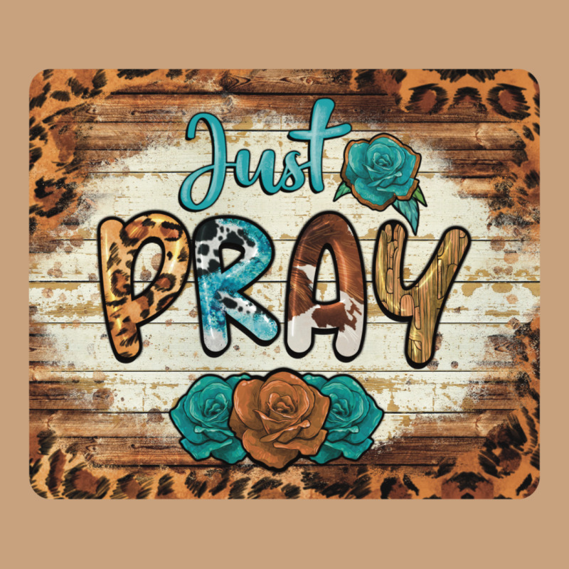 Just Pray Mousepad Vintage Tee by BarkalooDesign | Teevron
