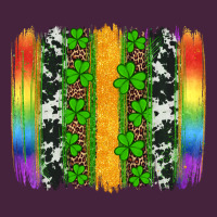St Patricks Day Rainbow Brushstroke Premium Tee | Teevron