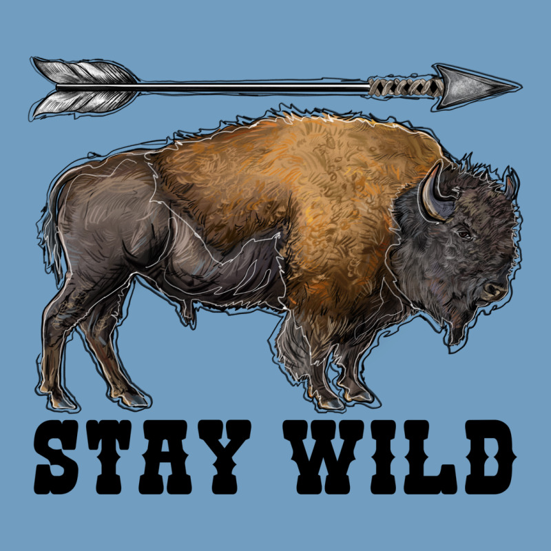 Stay Wild Bison Urban Heavy Tee by RanaPortraitStore | Teevron
