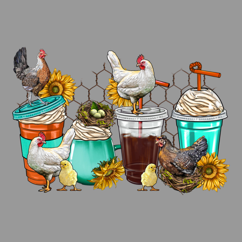 Chicken Coffee Cups Vintage Hoodie by texasbilliewilder | Teevron
