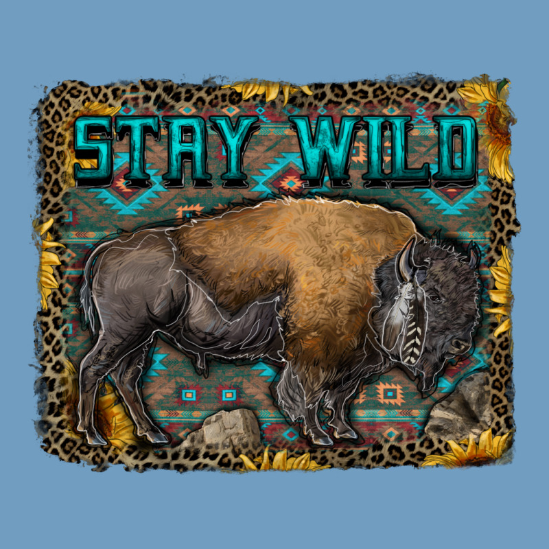 Stay Wild Aztec Bison Urban Heavy Tee by RanaPortraitStore | Teevron