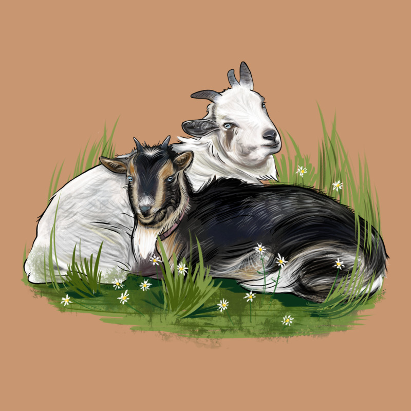 Two Baby Nigerian Dwarf Goat Heavyweight Hoodie by LillyAllenDesigns | Teevron
