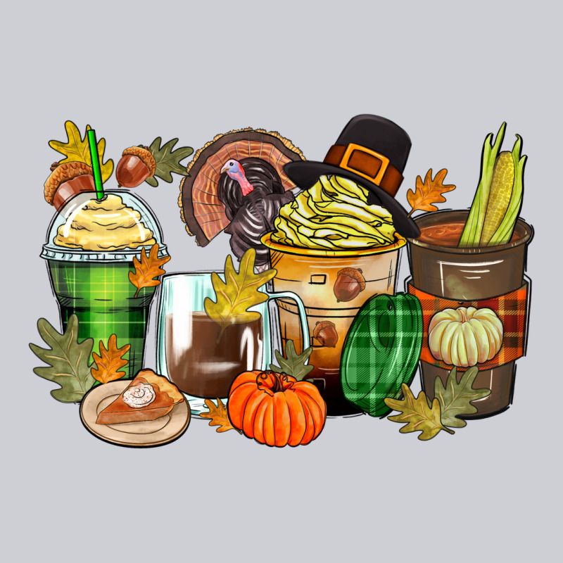 Thanksgiving Coffee Cups Heavyweight Sweatshirt by Zillion Design Studio | Teevron