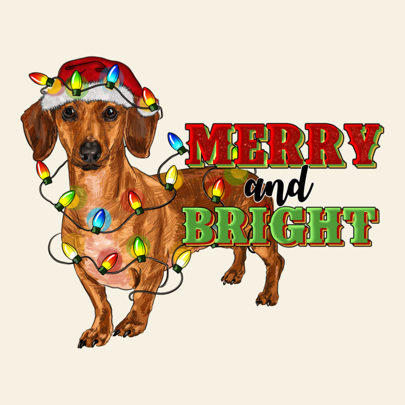 Merry And Bright Dachshund Vintage Tee by RanaPortraitStore | Teevron
