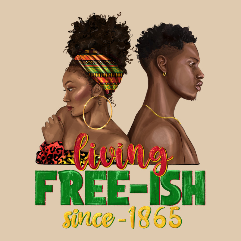 Living Free Ish Since 1865 With Afro Black Woman A Heavyweight Sweatshirt by texasbilliewilder | Teevron