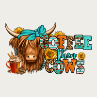 Coffee Then Cows Longhaired Cow Zipper Hoodie | Teevron