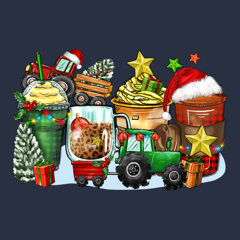 Christmas Tractor Coffee Cups Heavyweight Sweatshirt by Zillion Design Studio | Teevron