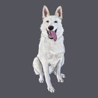 Hand Drawing White Shepherd Vintage Hoodie | Teevron