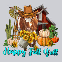 Happy Fall Y'all Longhorn Cow Heavyweight Sweatshirt | Teevron