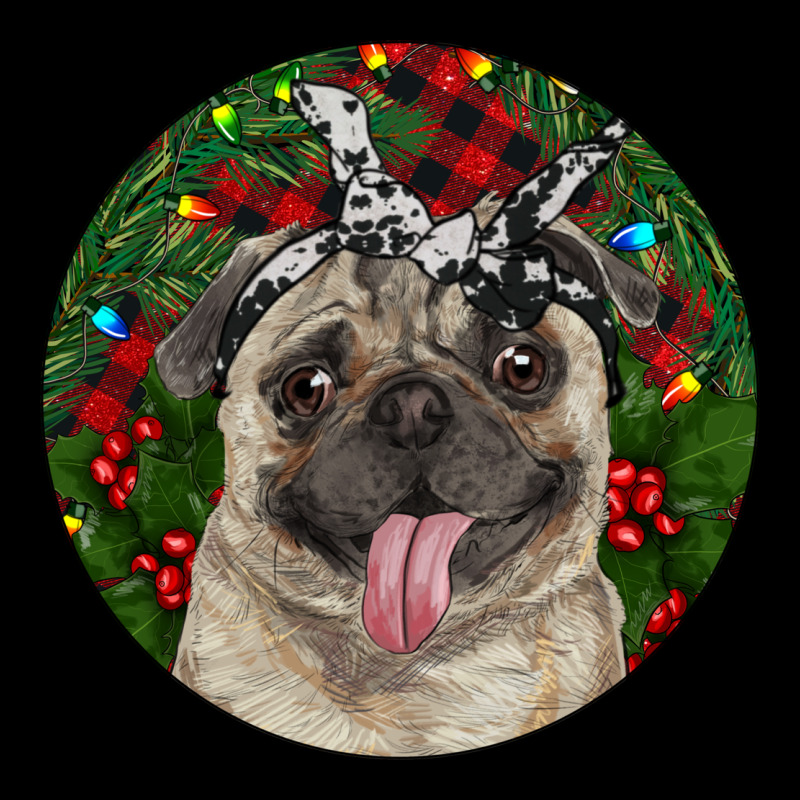 Christmas Pug With Buffalo Plaid Urban Hoodie by RanaPortraitStore | Teevron