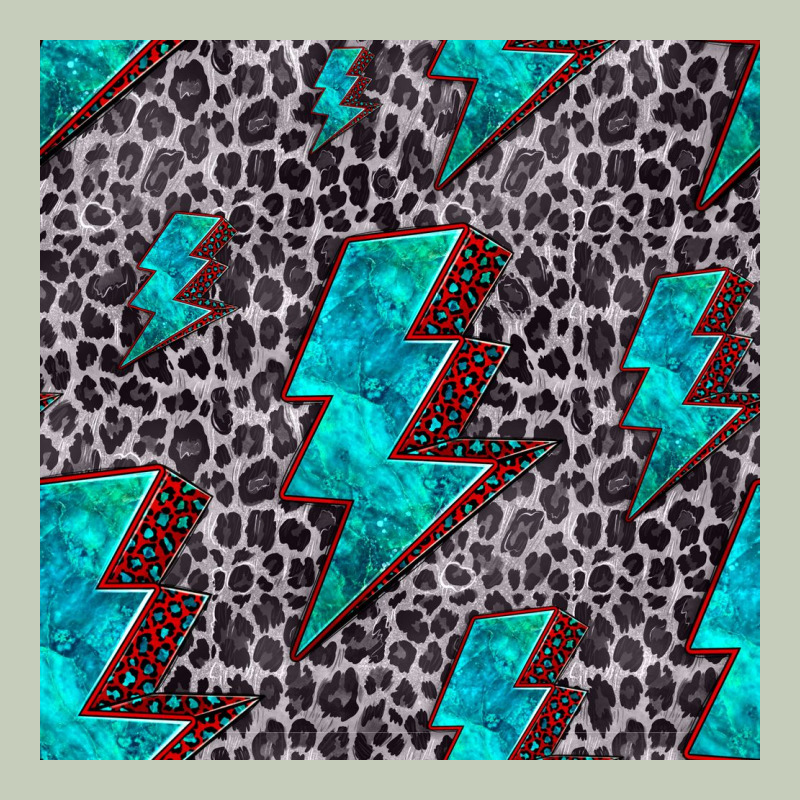 Turquoise Lightning Bolt Seamless Pattern Long Sleeve Tee by HRA Design Shop | Teevron
