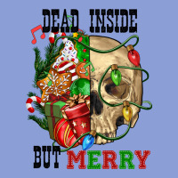 Dead İnside But Merry Human Skull Long Sleeve Tee | Teevron