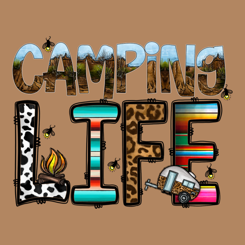 Camping Life Long Sleeve Tee by CowhideDigitalArt | Teevron