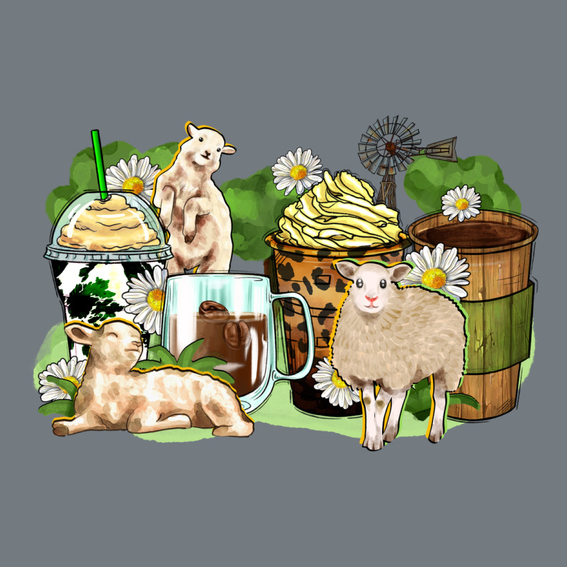 Sheep Coffee Cups Heavyweight Sweatshirt by Zillion Design Studio | Teevron