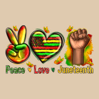 Peace Love Juneteenth Heavyweight Sweatshirt | Teevron