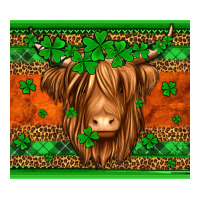 st patricks day long haired cow | Teevron