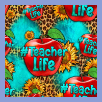 Teacher Apple Seamless Pattern Long Sleeve Tee | Teevron