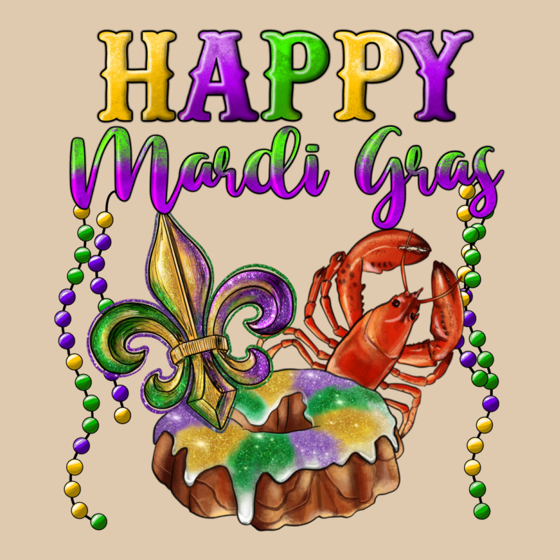 Happy Mardi Gras Fleur De Lis King Cake Crawfish Heavyweight Sweatshirt by RanaPortraitStore | Teevron