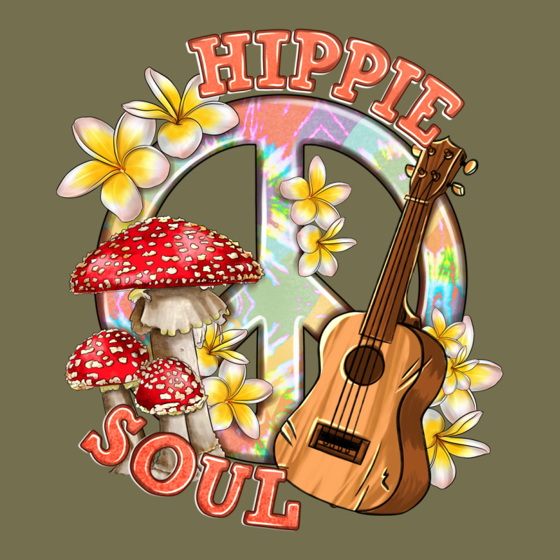 Hippie Soul With Peace Vintage Hoodie by texasbilliewilder | Teevron
