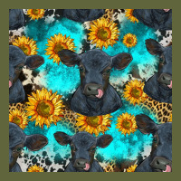 Black Angus And Sunflowers Seamless Pattern Classic Tee | Teevron